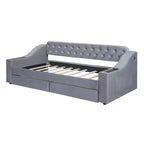 Lit de repos avec accoudoirs de rangement rembourrés et port USB - Élégant et pratique