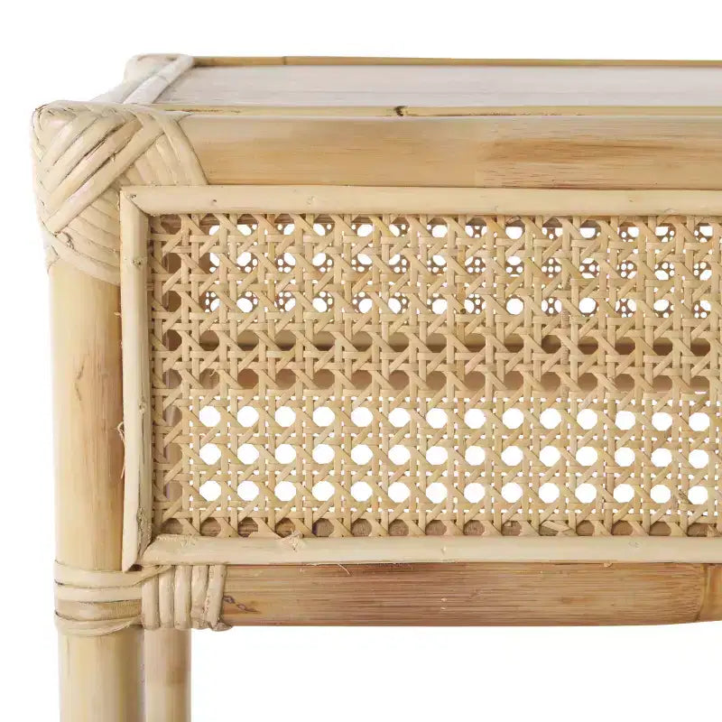 Table d'appoint carrée, finition naturelle