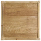 Table d'appoint carrée, finition naturelle