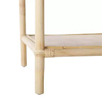 Table d'appoint carrée, finition naturelle