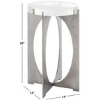 Petite table d'appoint carrée, table de chevet d'appoint moderne en bois, blanche
