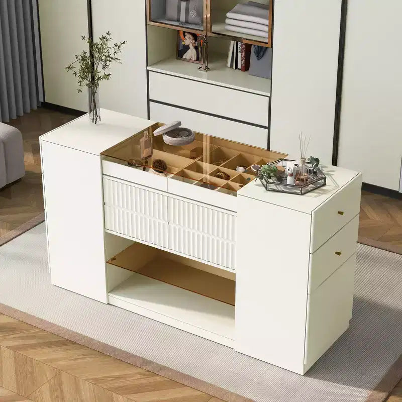 Whisen Wooden Captain Two-Drawer Nightstand Kids Night Stand End Side Table