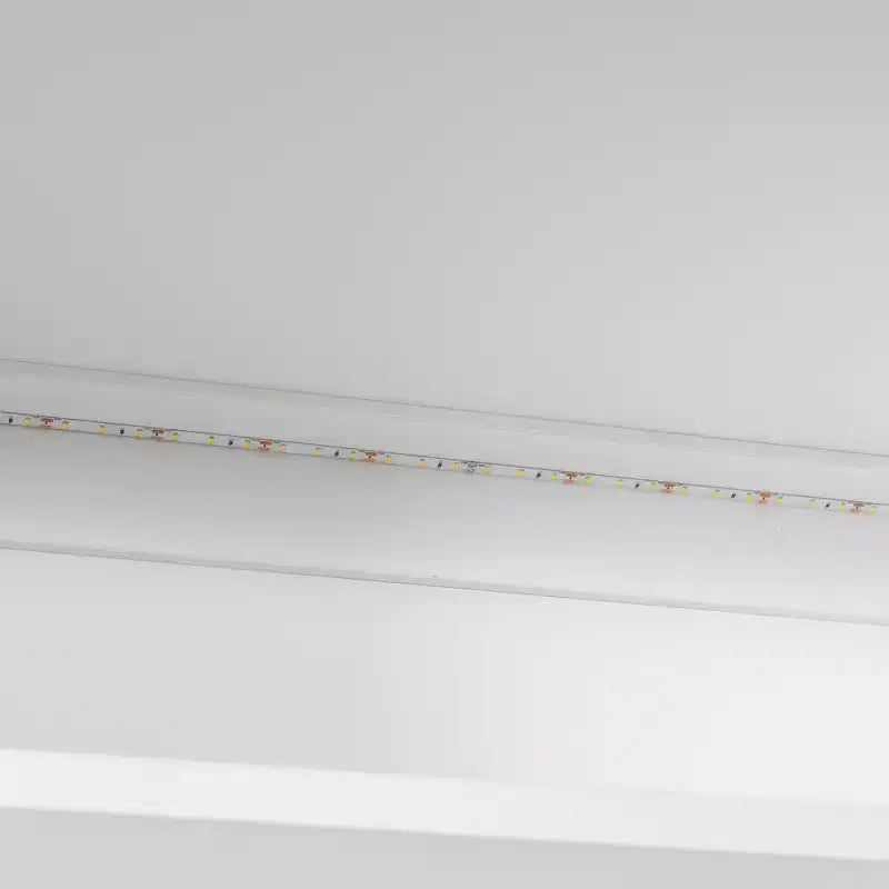 Lit escamotable double/queen avec canapé pliable, éclairage LED et étagères de rangement intégrées, beige