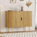 TROPOW Sideboard Buffet Cabinet with Storage, 47Mid Century Modern Accent Cabinet, Sliding Door Entryway Small Storage Cabinets for Kitchen