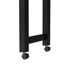 Îlot de cuisine avec table à manger extensible, 3 tiroirs, prise électrique, étagère à épices et placard
