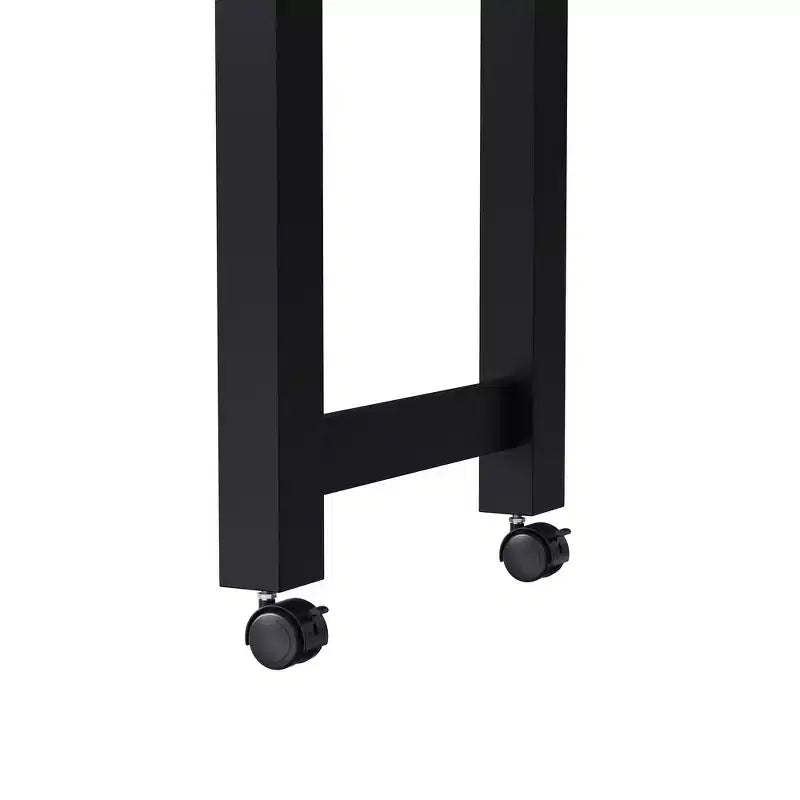 Îlot de cuisine avec table à manger extensible, 3 tiroirs, prise électrique, étagère à épices et placard