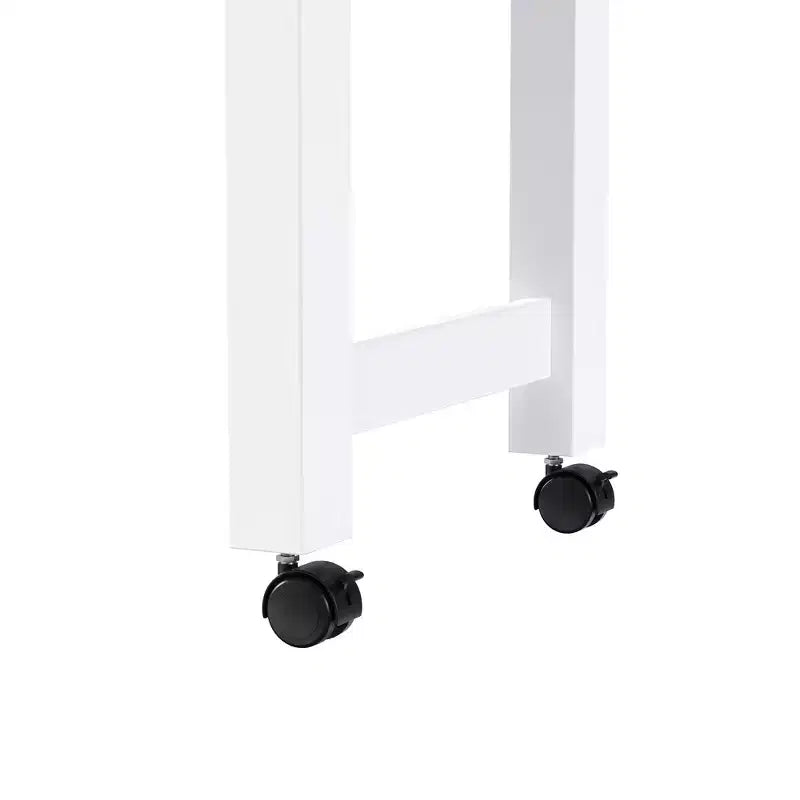 Îlot de cuisine avec table à manger extensible, 3 tiroirs, prise électrique, étagère à épices et placard