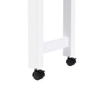 Îlot de cuisine avec table à manger extensible, 3 tiroirs, prise électrique, étagère à épices et placard