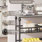 Console étroite de 109 cm de style ferme avec 2 étagères ouvertes, table d'appoint derrière le canapé