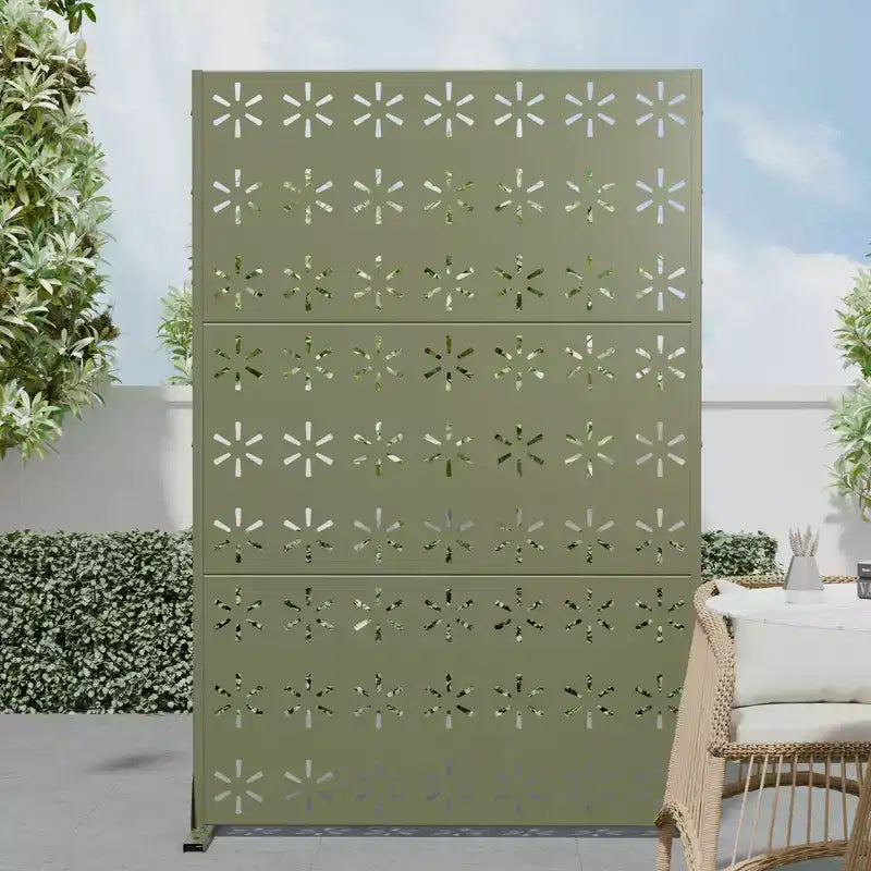 72 H Dovelina Outdoor Privacy Screen Decorative Garden Fence