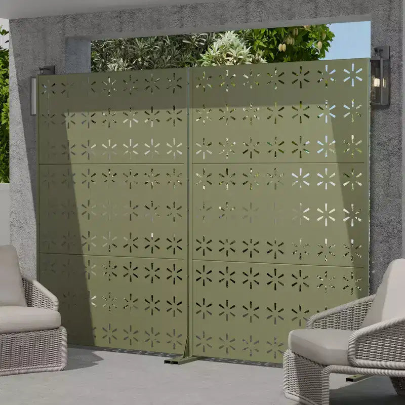 Écran d'intimité extérieur de 72 pouces Clôture décorative de jardin