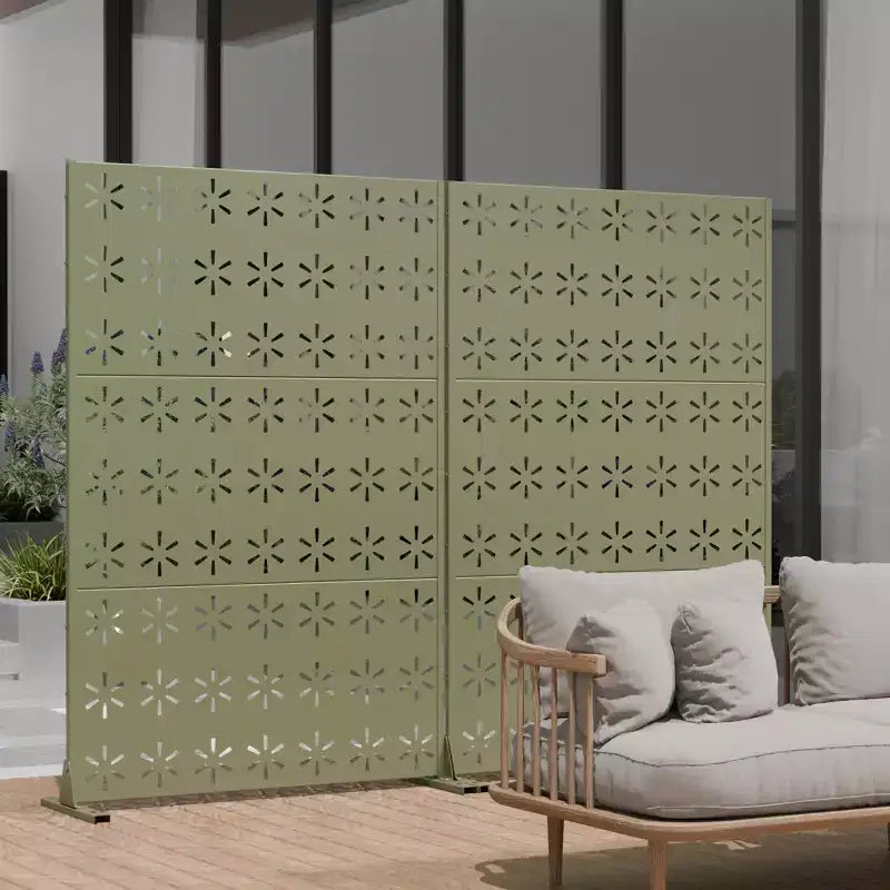 Écran d'intimité extérieur de 72 pouces Clôture décorative de jardin