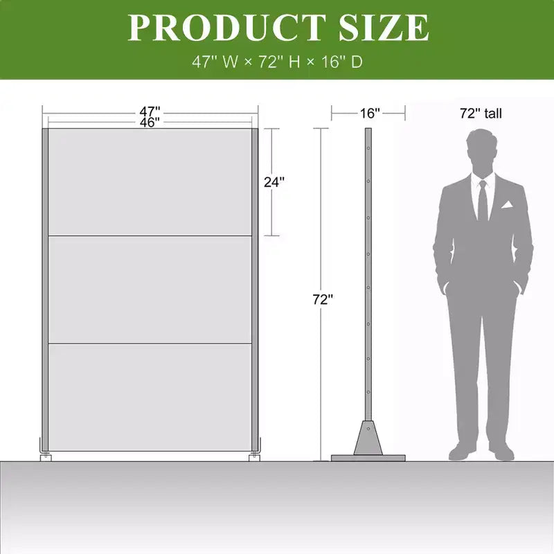 Écran d'intimité extérieur de 72 pouces Clôture décorative de jardin