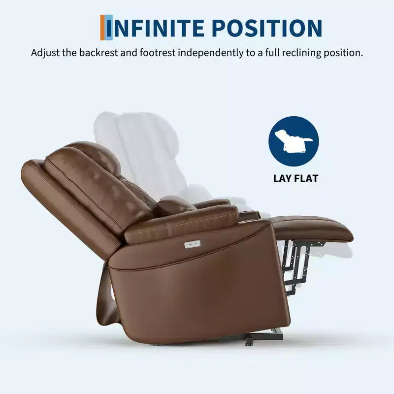 Fauteuil inclinable releveur électrique pour personnes âgées - 3 positions, ports USB, porte-gobelets, poches latérales