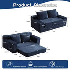 Canapé Loveseat avec coussin réversible, oreillers, canapé-lit profond, velours côtelé