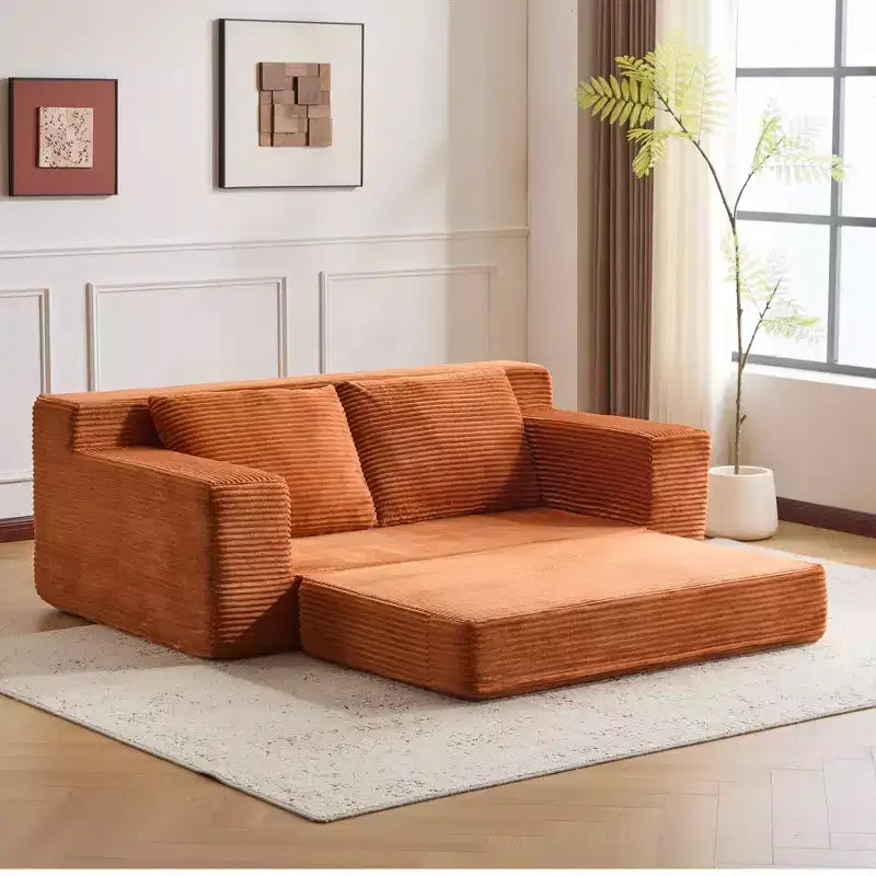 Canapé Loveseat avec coussin réversible, oreillers, canapé-lit profond, velours côtelé