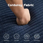 Canapé Loveseat avec coussin réversible, oreillers, canapé-lit profond, velours côtelé