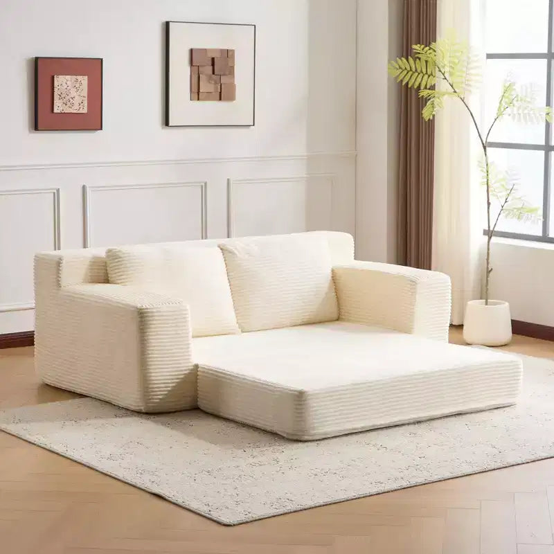 Canapé Loveseat avec coussin réversible, oreillers, canapé-lit profond, velours côtelé
