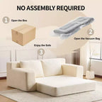 Canapé Loveseat avec coussin réversible, oreillers, canapé-lit profond, velours côtelé