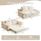 Canapé Loveseat avec coussin réversible, oreillers, canapé-lit profond, velours côtelé