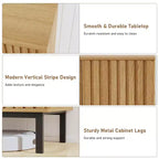 Meuble Buffet Commode avec Rangement, Armoire de Rangement en Bois avec Portes et Étagères, Meuble Bar à Café Autonome pour Cuisine, Salle à Manger, Salon