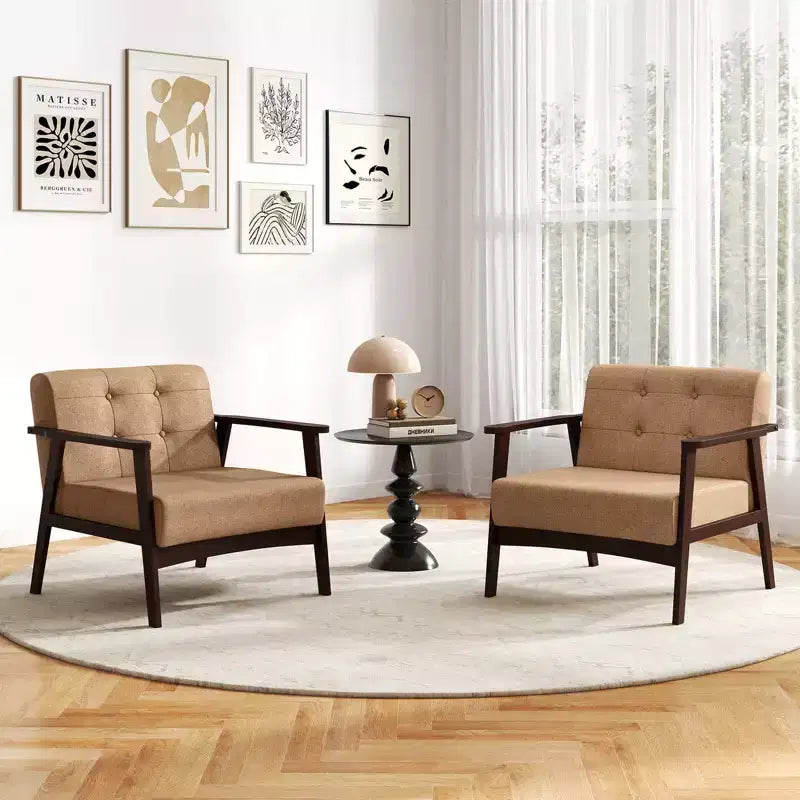 Table de chevet à 2 tiroirs avec plateau en bois, cadre en fonte et tiroirs en tissu