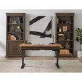 Bureau réglable électrique avec tiroir de rangement, marron