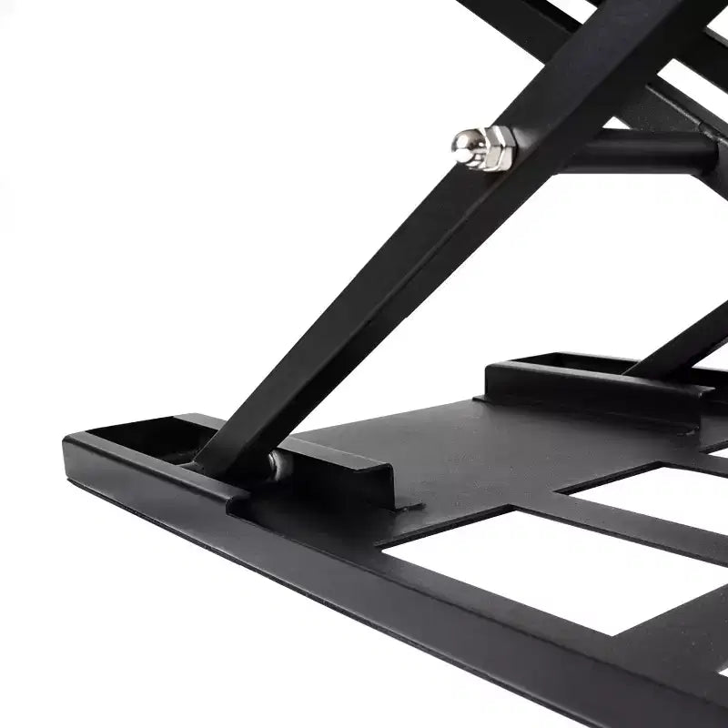 Convertisseur de bureau debout pneumatique réglable en hauteur de 28", noir