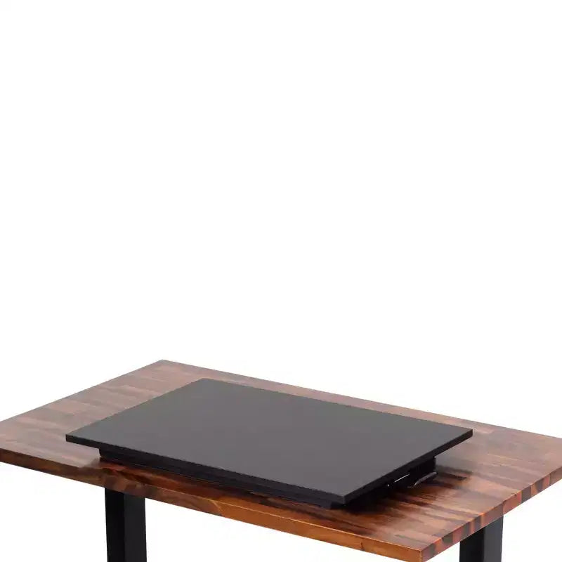 Convertisseur de bureau debout pneumatique réglable en hauteur de 28", noir