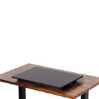 Convertisseur de bureau debout pneumatique réglable en hauteur de 28", noir