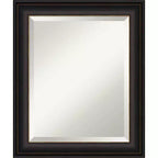 Trio Oil Rubbed Framed Bathroom Vanity Wall Mirror Bronze - Amanti Art
