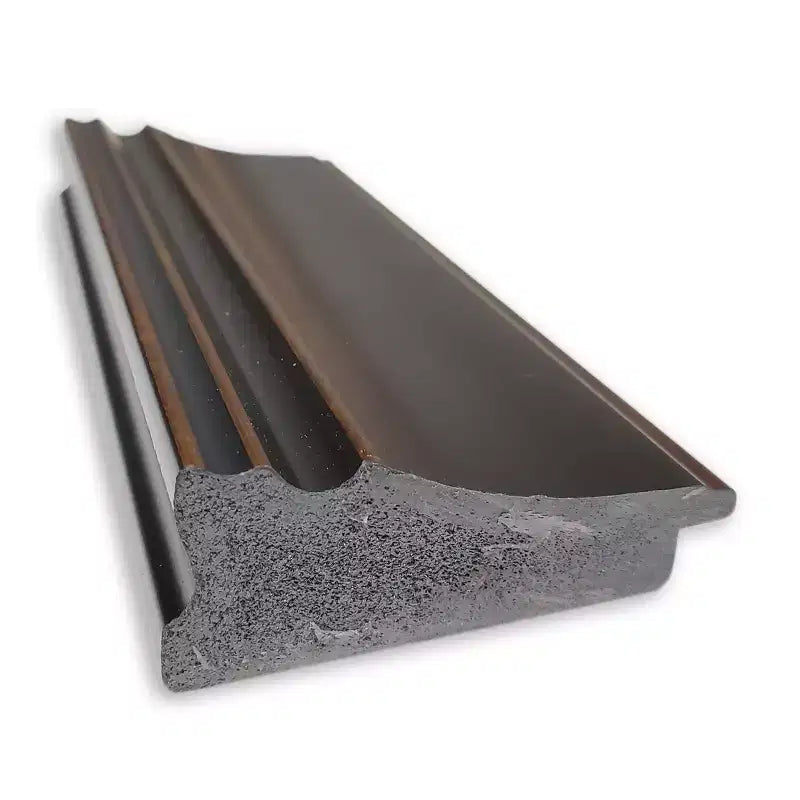 Étagères d'angle murales flottantes à 5 niveaux avec supports cachés, marron expresso
