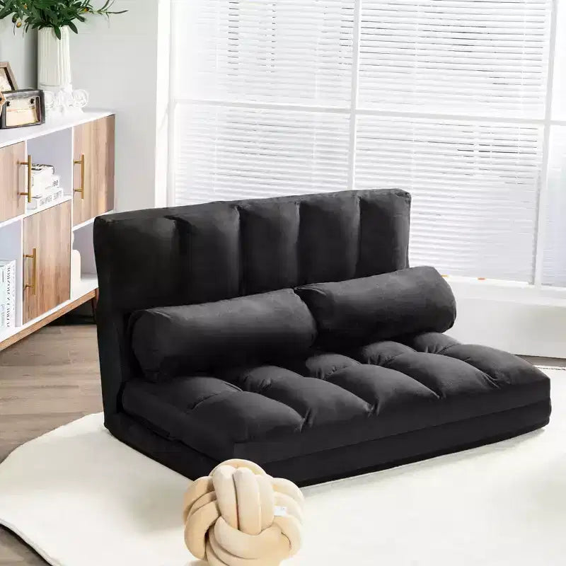 Canapé-lit pliable, réglable sur 6 positions avec 2 oreillers