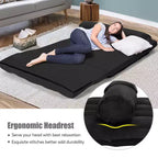 Canapé-lit pliable, réglable sur 6 positions avec 2 oreillers