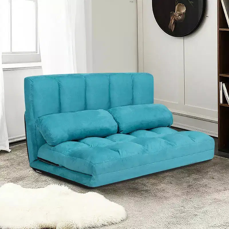 Canapé-lit pliable, réglable sur 6 positions avec 2 oreillers