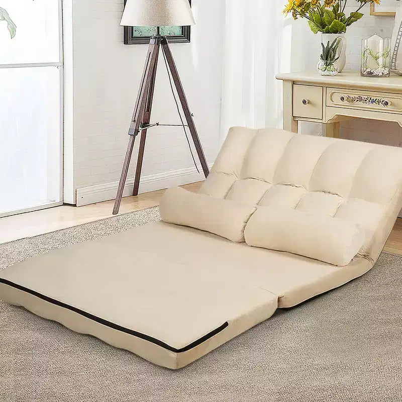 Canapé-lit pliable, réglable sur 6 positions avec 2 oreillers