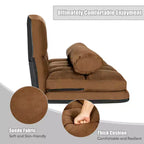 Canapé-lit pliable, réglable sur 6 positions avec 2 oreillers
