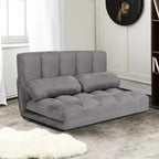 Canapé-lit pliable, réglable sur 6 positions avec 2 oreillers