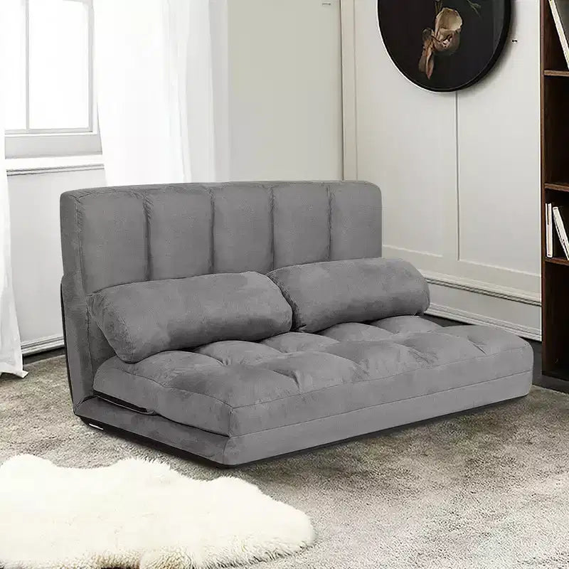 Canapé-lit pliable, réglable sur 6 positions avec 2 oreillers