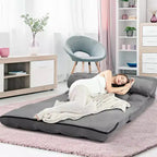 Canapé-lit pliable, réglable sur 6 positions avec 2 oreillers