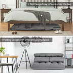 Canapé-lit pliable, réglable sur 6 positions avec 2 oreillers