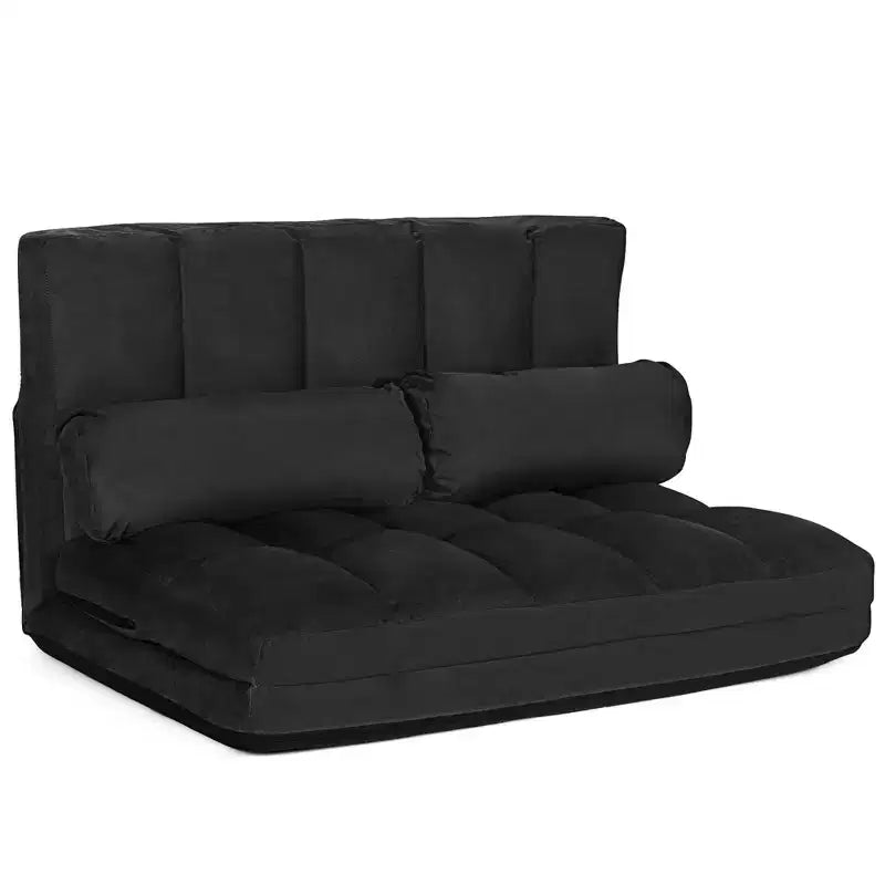 Canapé-lit pliable, réglable sur 6 positions avec 2 oreillers