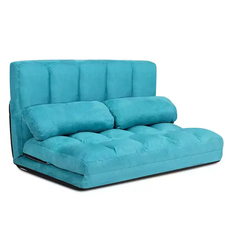 Canapé-lit pliable, réglable sur 6 positions avec 2 oreillers