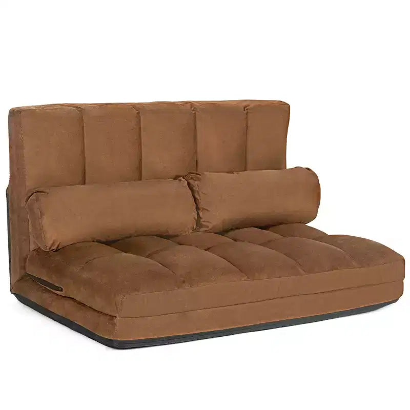 Canapé-lit pliable, réglable sur 6 positions avec 2 oreillers