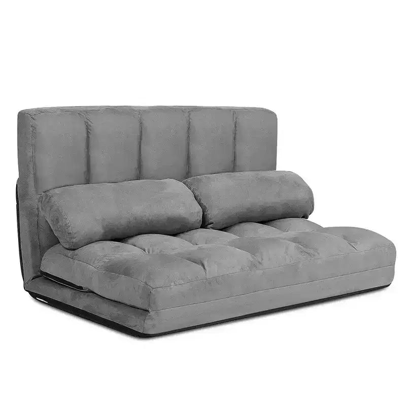 Canapé-lit pliable, réglable sur 6 positions avec 2 oreillers