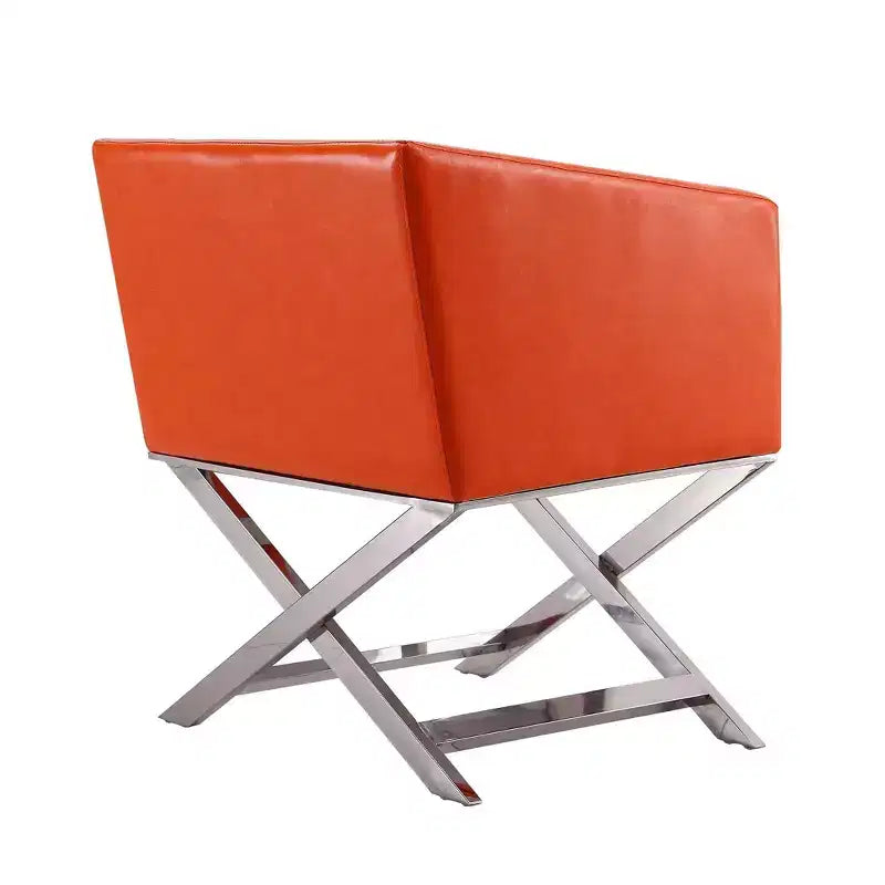 Fauteuil d'appoint de salon en similicuir Hollywood