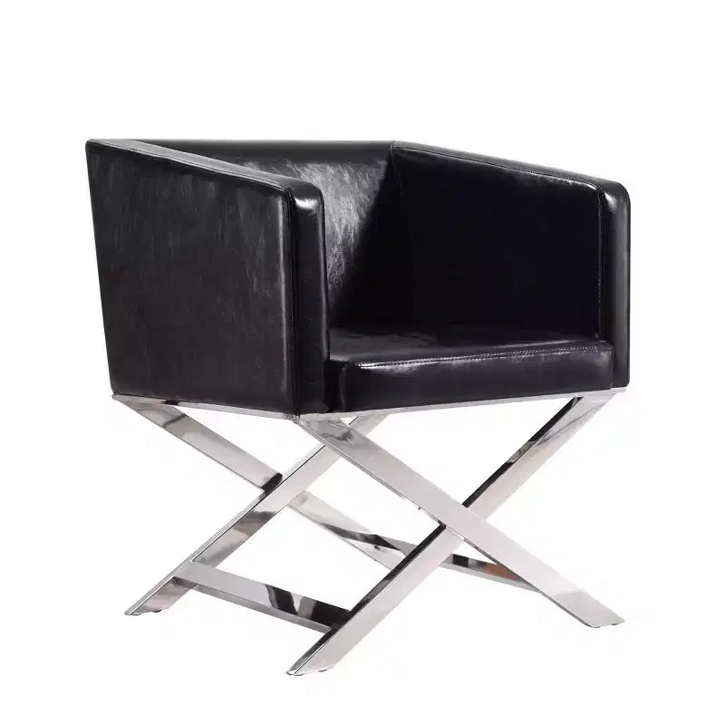 Fauteuil d'appoint de salon en similicuir Hollywood