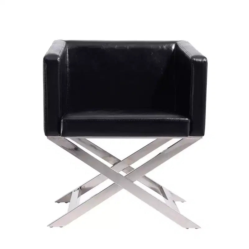 Fauteuil d'appoint de salon en similicuir Hollywood