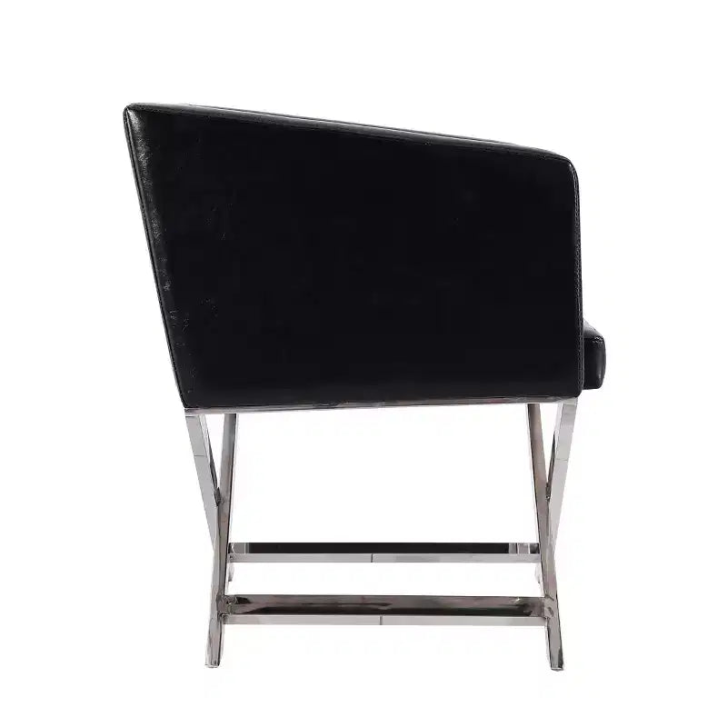 Fauteuil d'appoint de salon en similicuir Hollywood