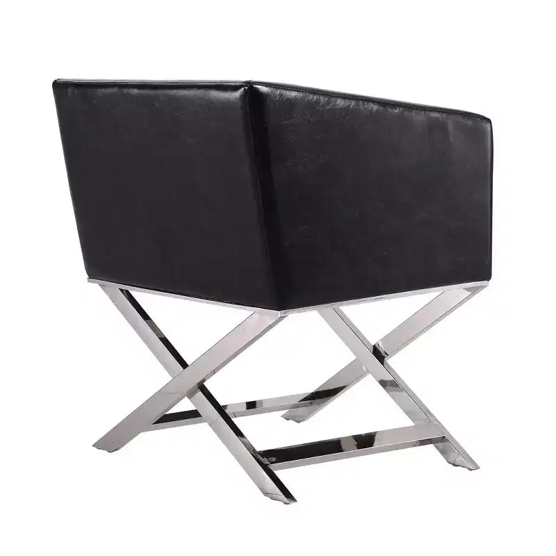 Fauteuil d'appoint de salon en similicuir Hollywood
